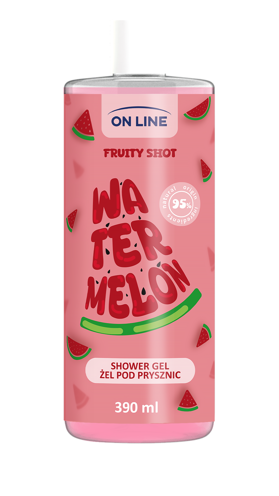 On Line tusfürdő fruity shot görögdinnye 390 ml