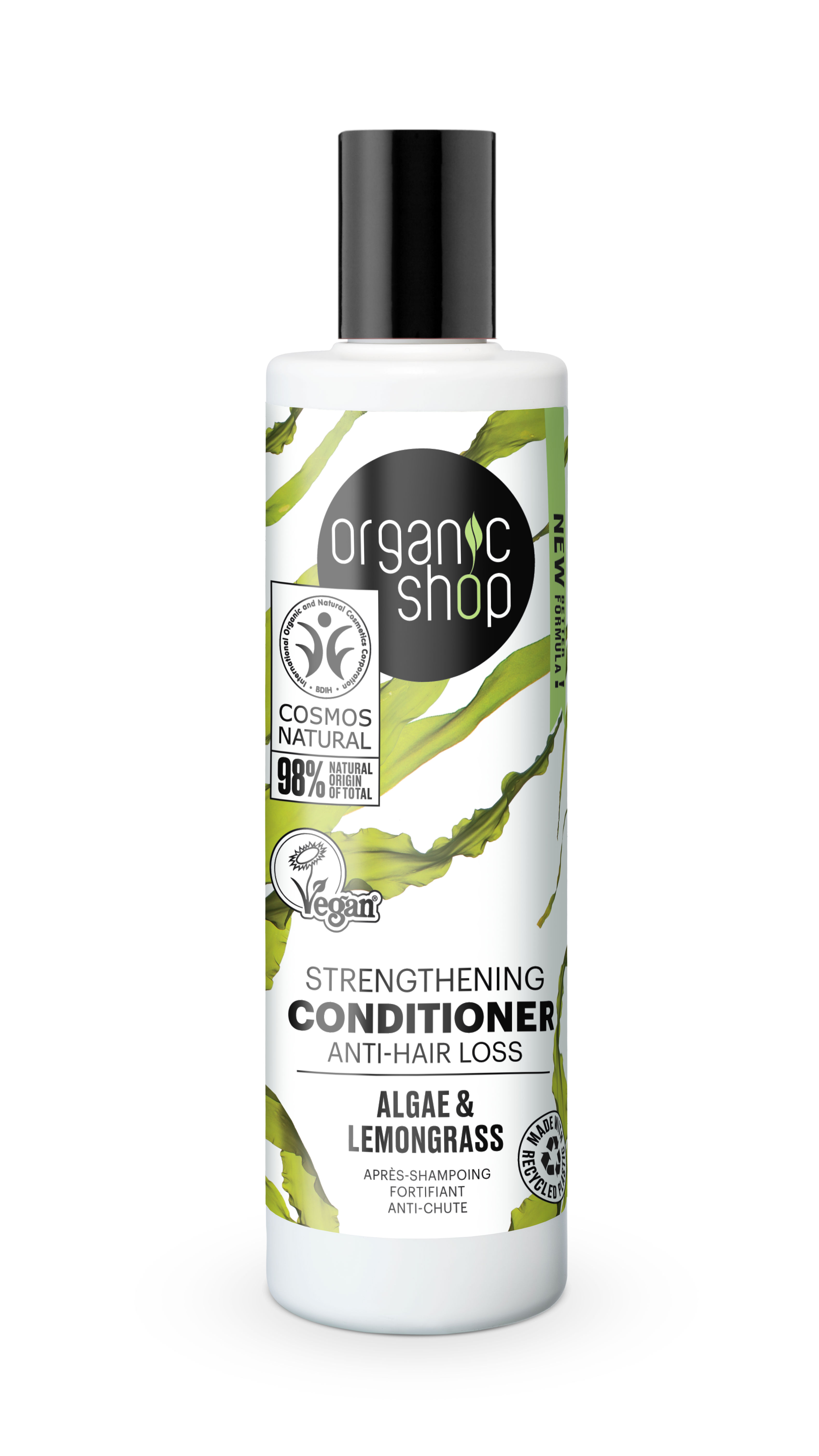 Organic Shop bio kondicionáló erősítő és hajhullás ellen algával és citromfűvel 280 ml