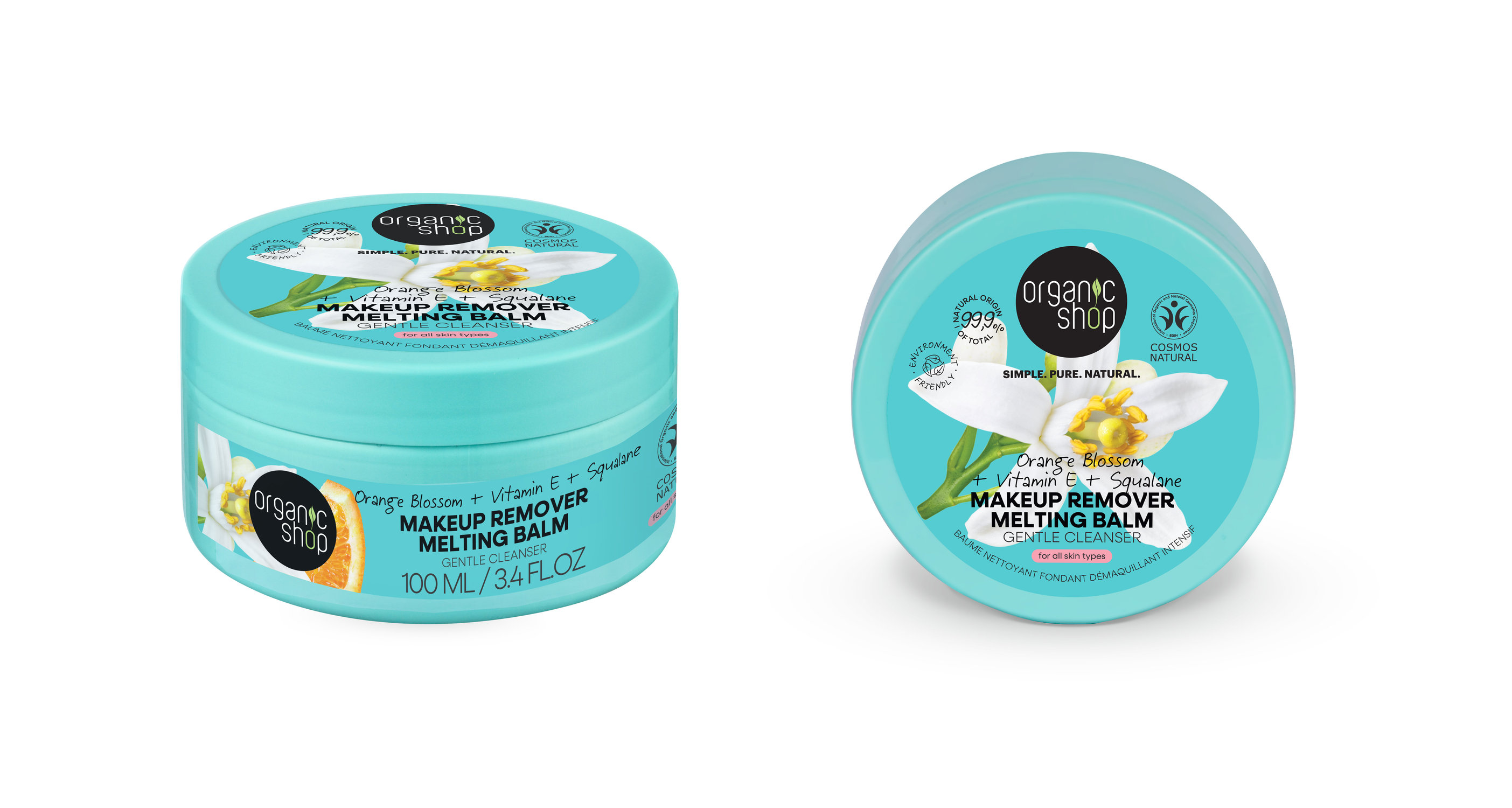 Organic Shop sminklemosó balzsam narancsvirággal e-vitaminnal és szkvalánnal 100 ml