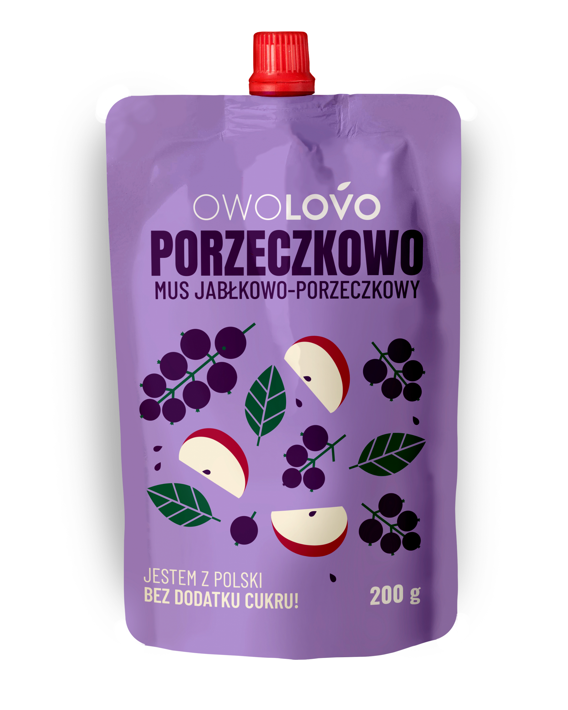 Owolovo gyümölcspüré alma-fekete ribizli 200 g