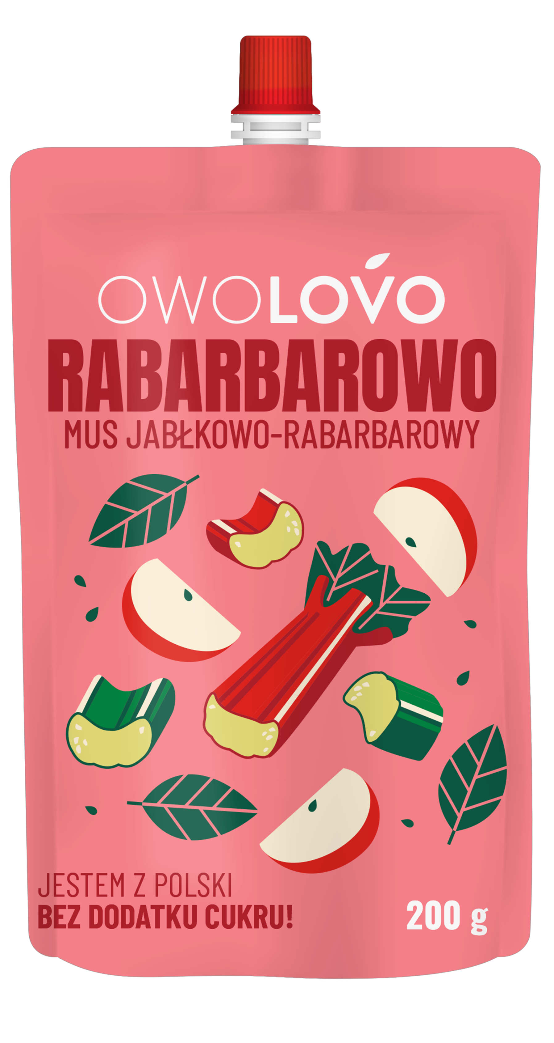 Owolovo gyümölcspüré alma-rebarbara 200 g