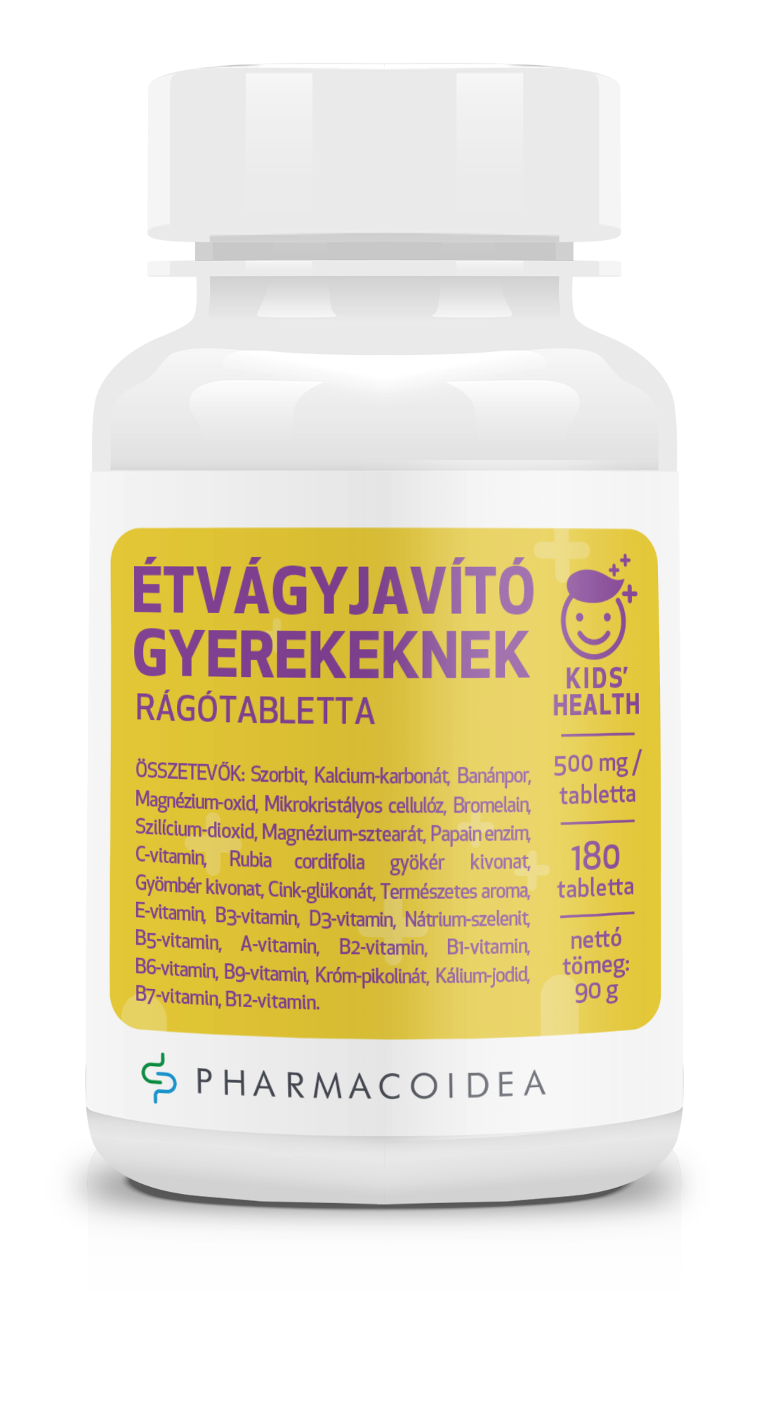 Pharmacoidea étvágyjavító kapszula gyerekeknek 180 db