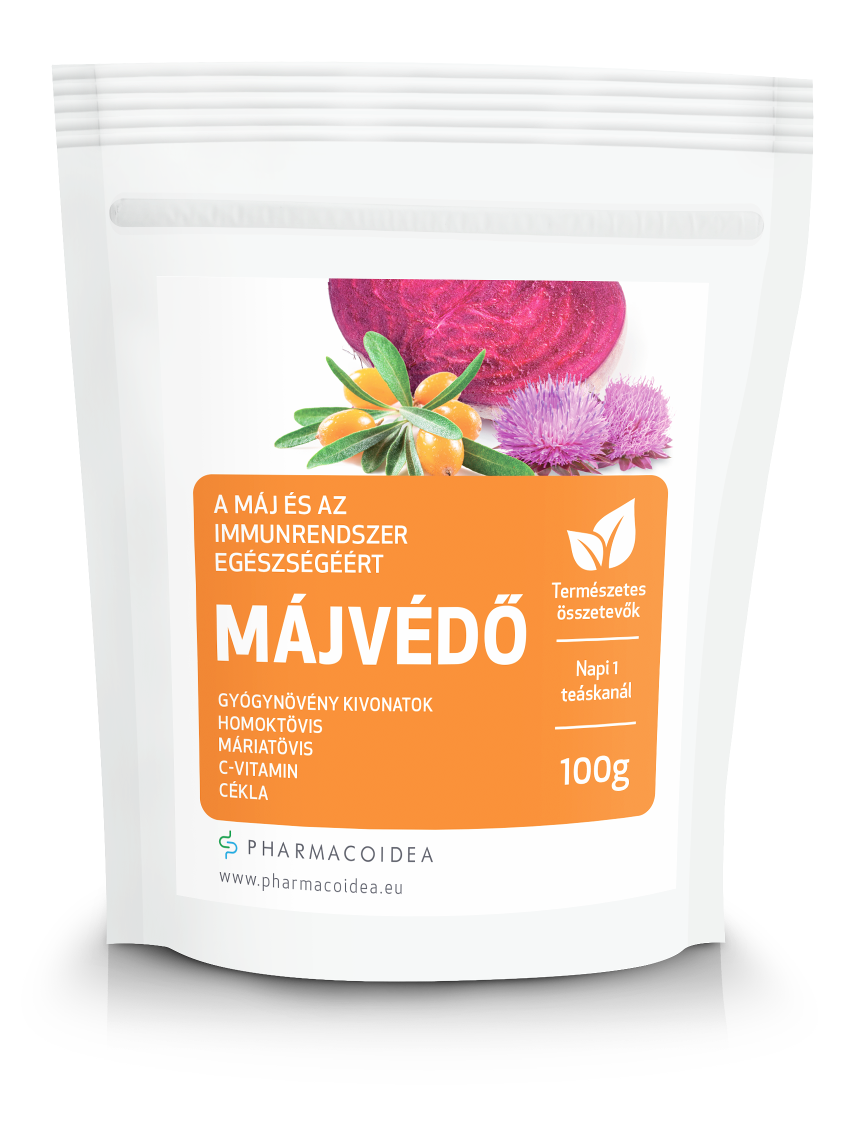 Pharmacoidea májvédő porkeverék 100 g