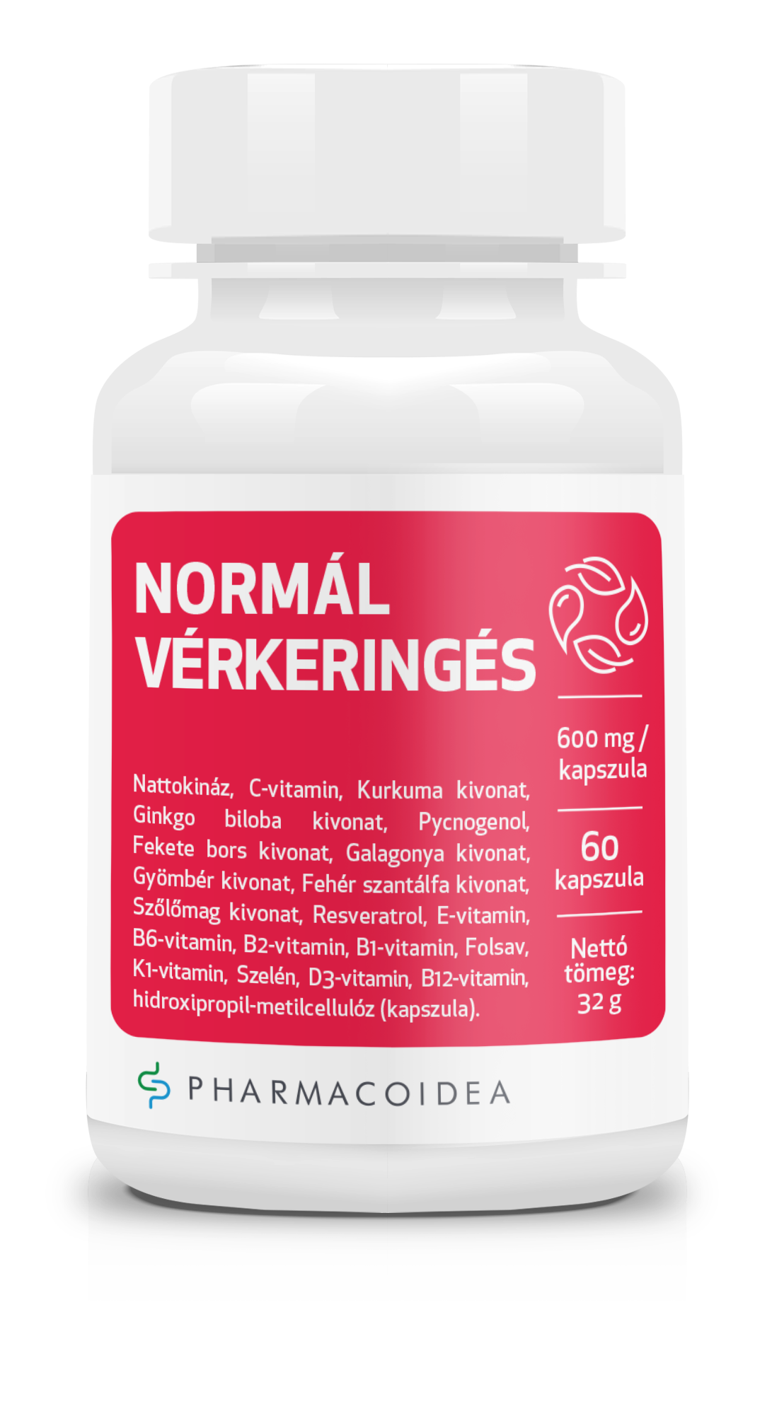 Pharmacoidea normál vérkeringés extra kapszula 60 db