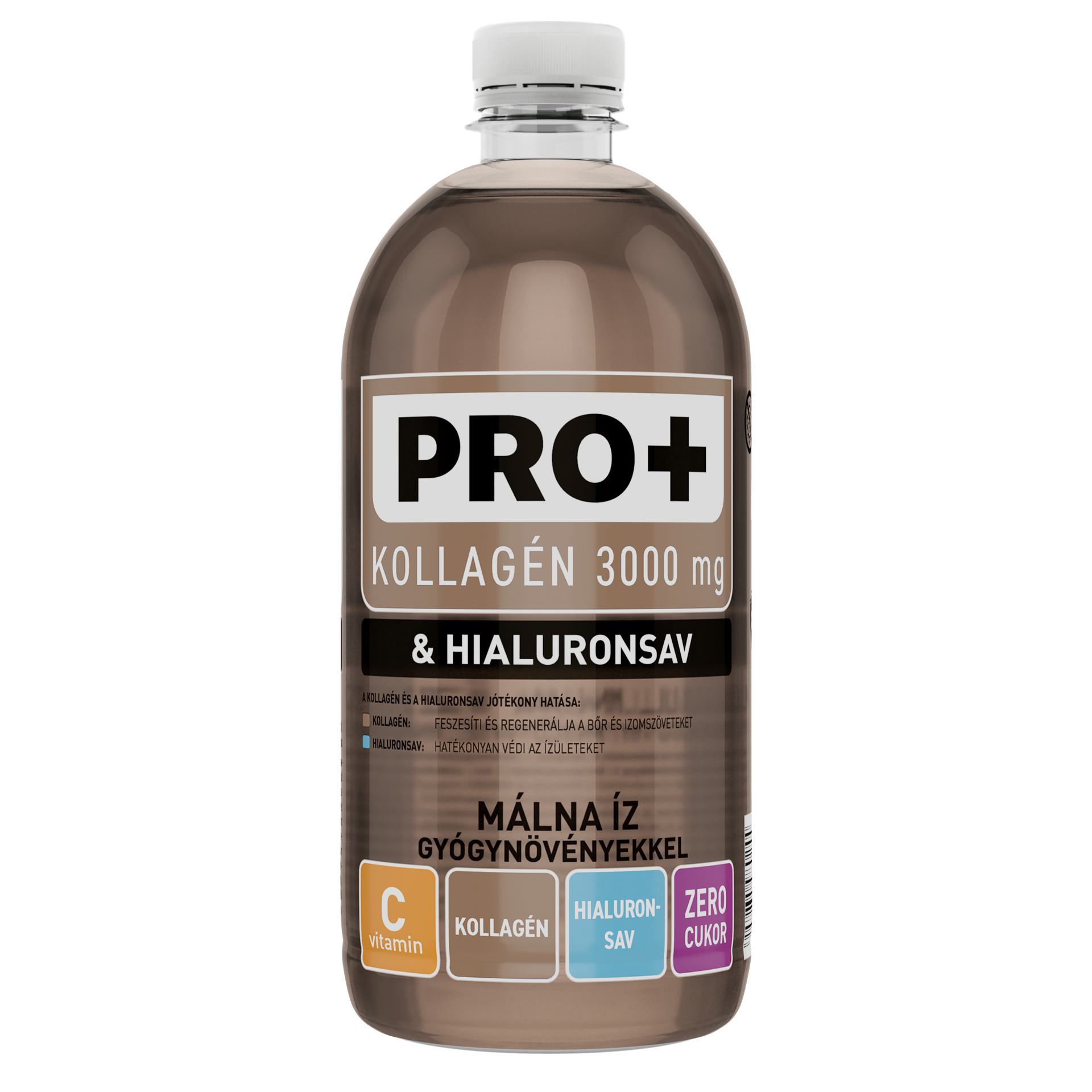 PRO+ Kollagén + Hialuronsav - Málna 750 ml