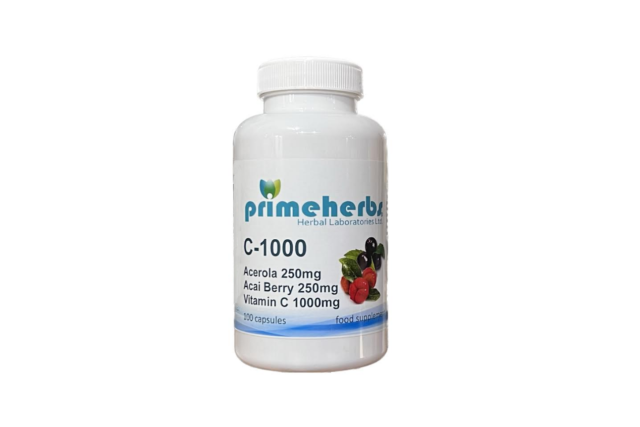 Primeherbs C-1000mg+acerola 250mg+acai 250mg 100db Primeherbs C-1000mg+acerola 250mg+acai 250mg 100db