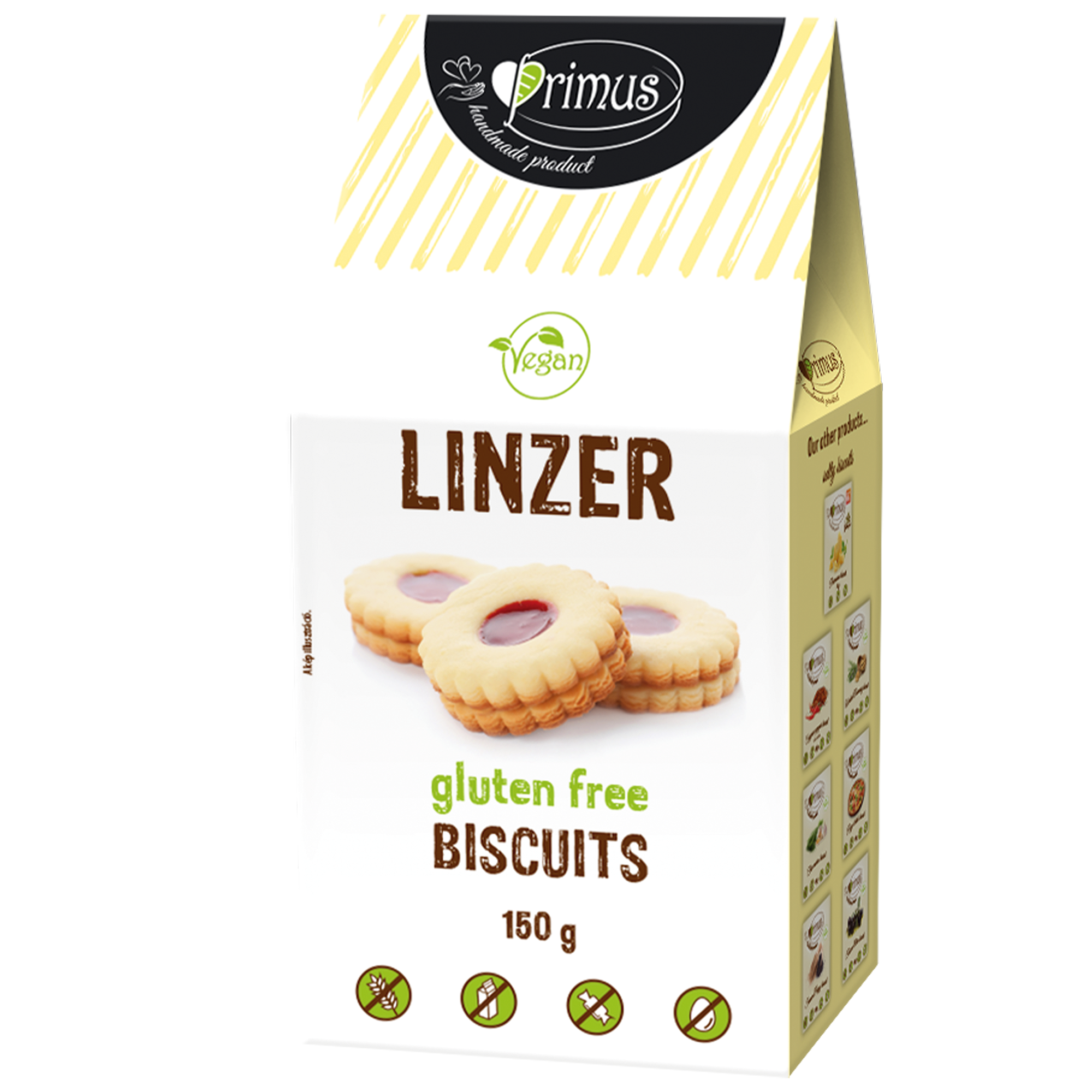 Primus gluténmentes vegán linzer 150 g
