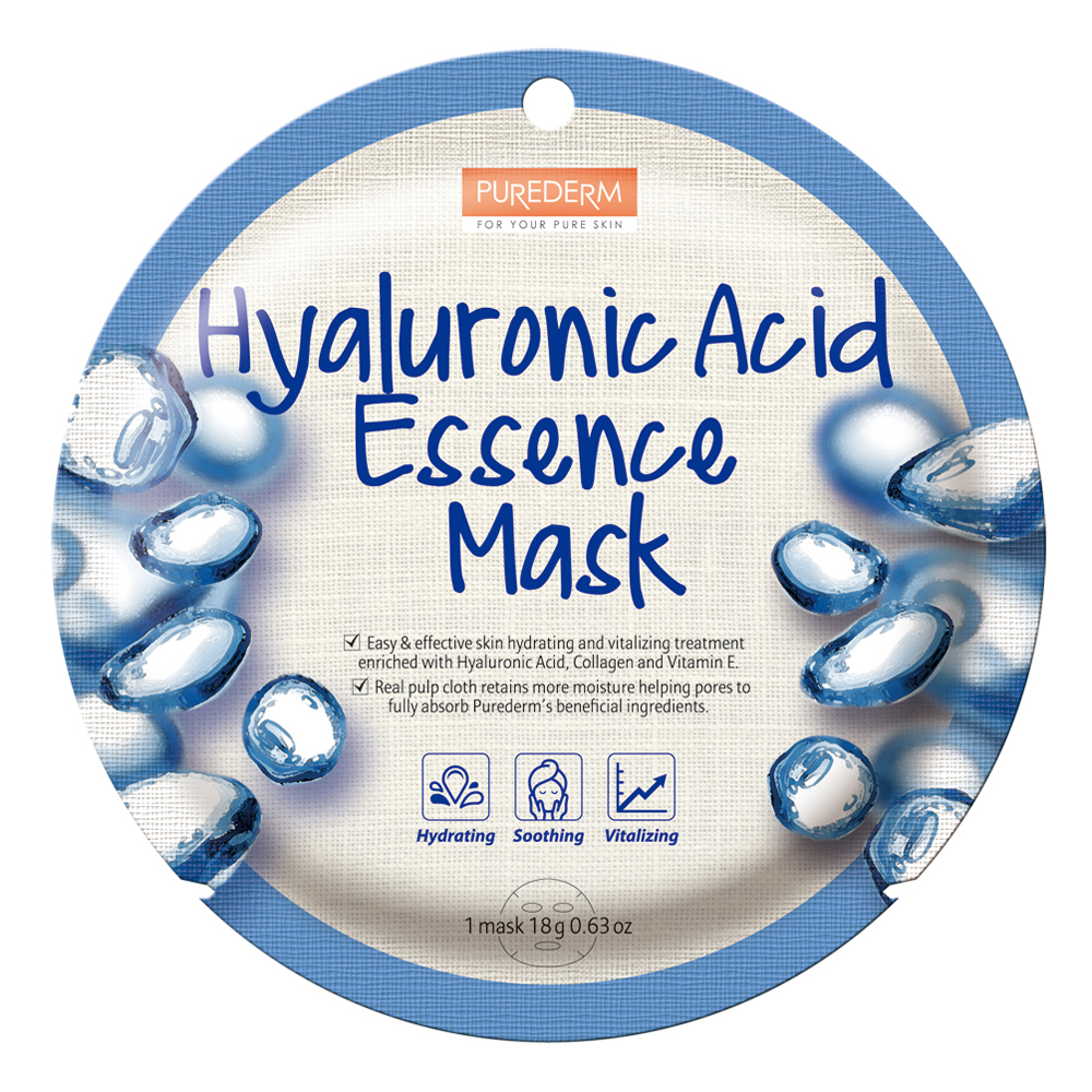 Purederm Pleťová buničitá maska s kyselinou hyalurónovou 18 g