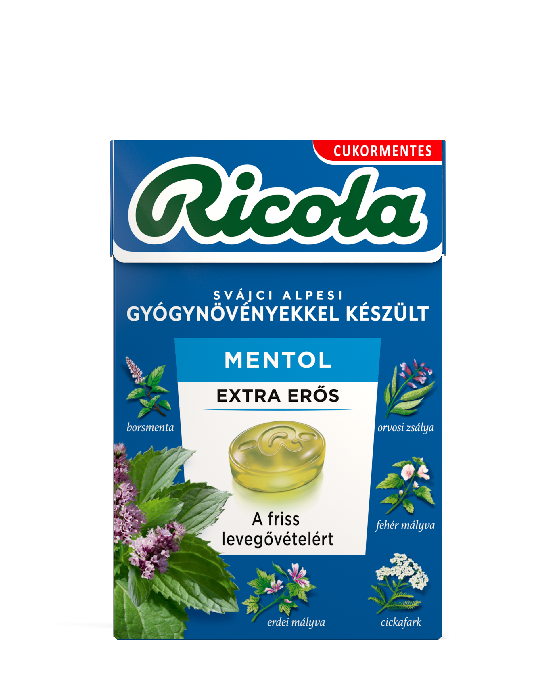 Ricola cukorka extra erős mentol 40 g