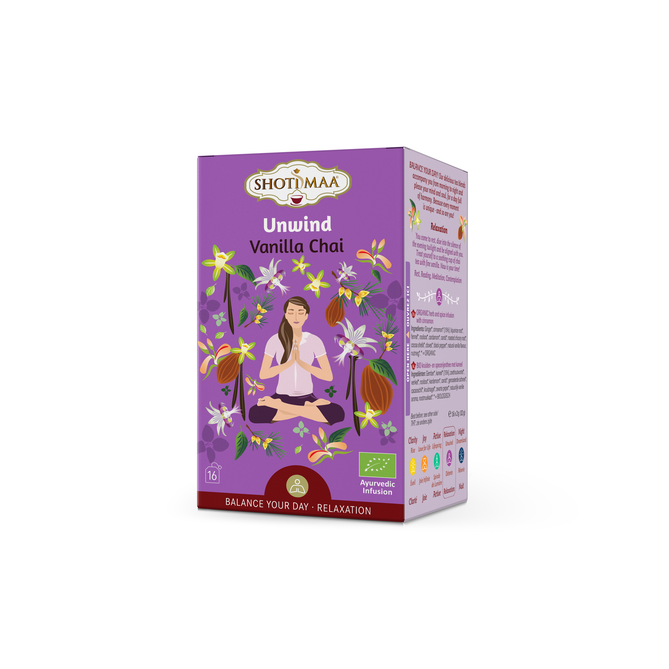 Shoti Maa bio unwind vanilla chai tea 16x2g 32 g