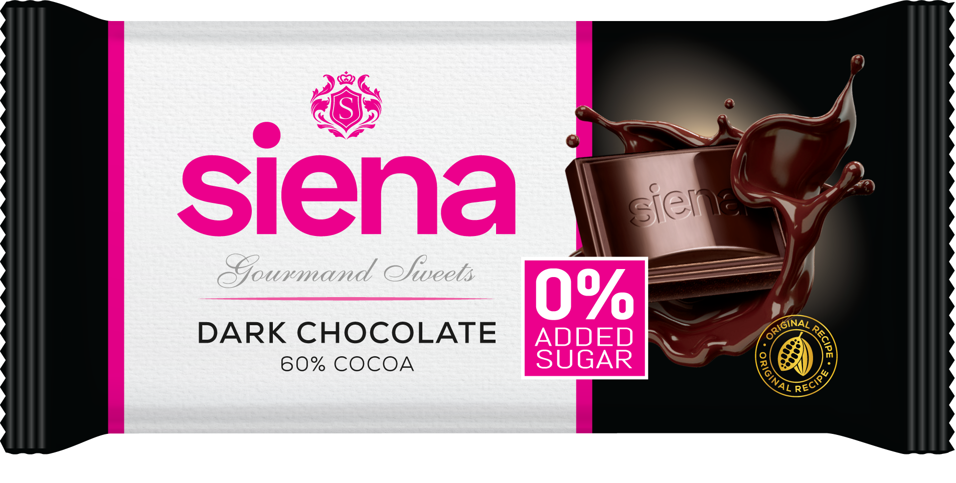 Siena étcsokoládé édesítőszerrel 90 g