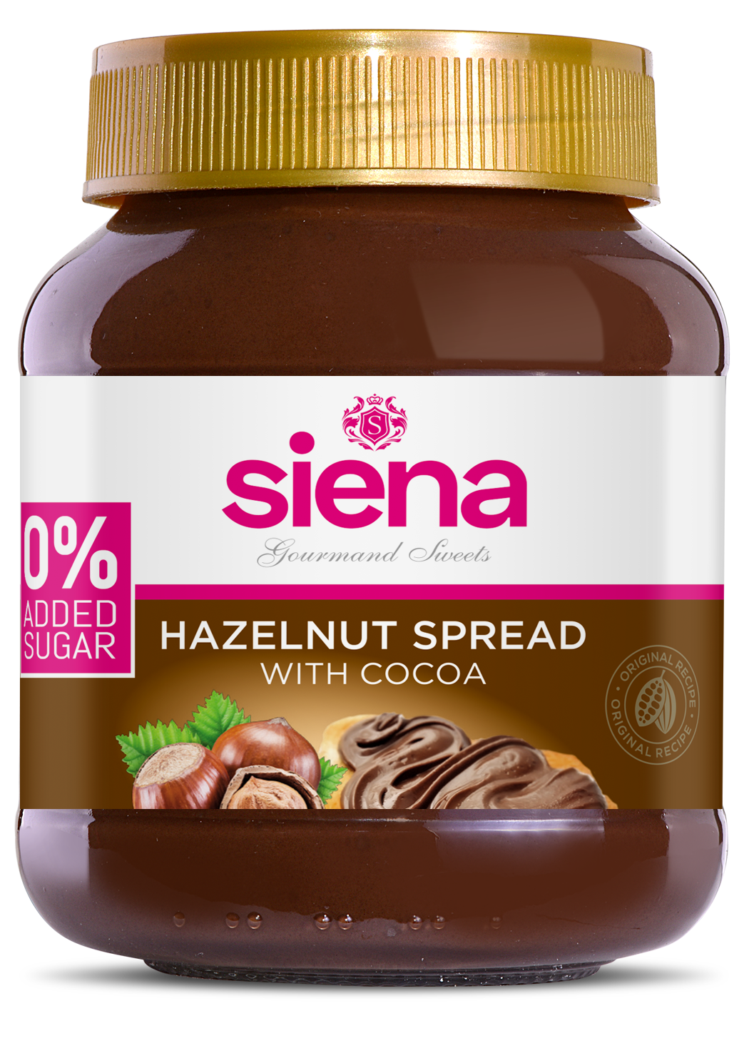 Siena kakaós mogyorókrém édesítőszerrel 400 g