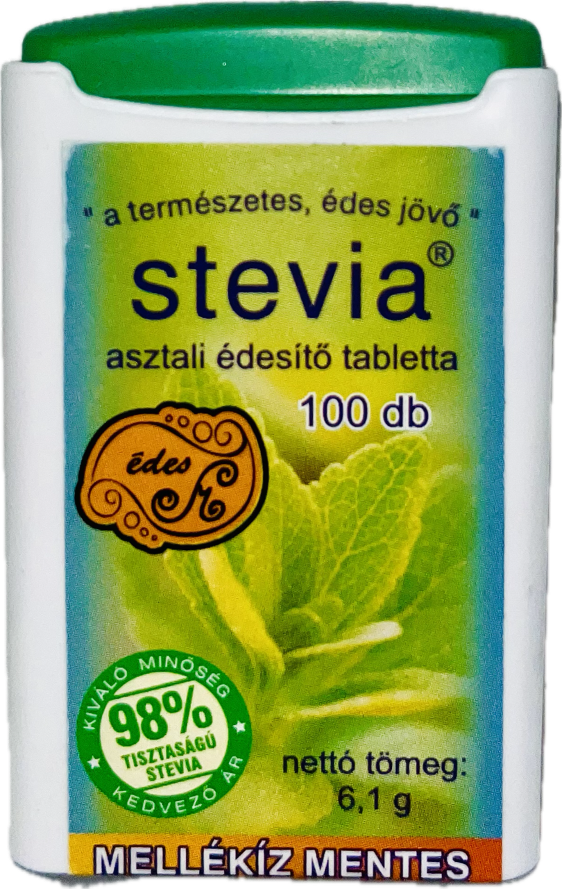 Stevia tabletta mellékíz mentes 100 db