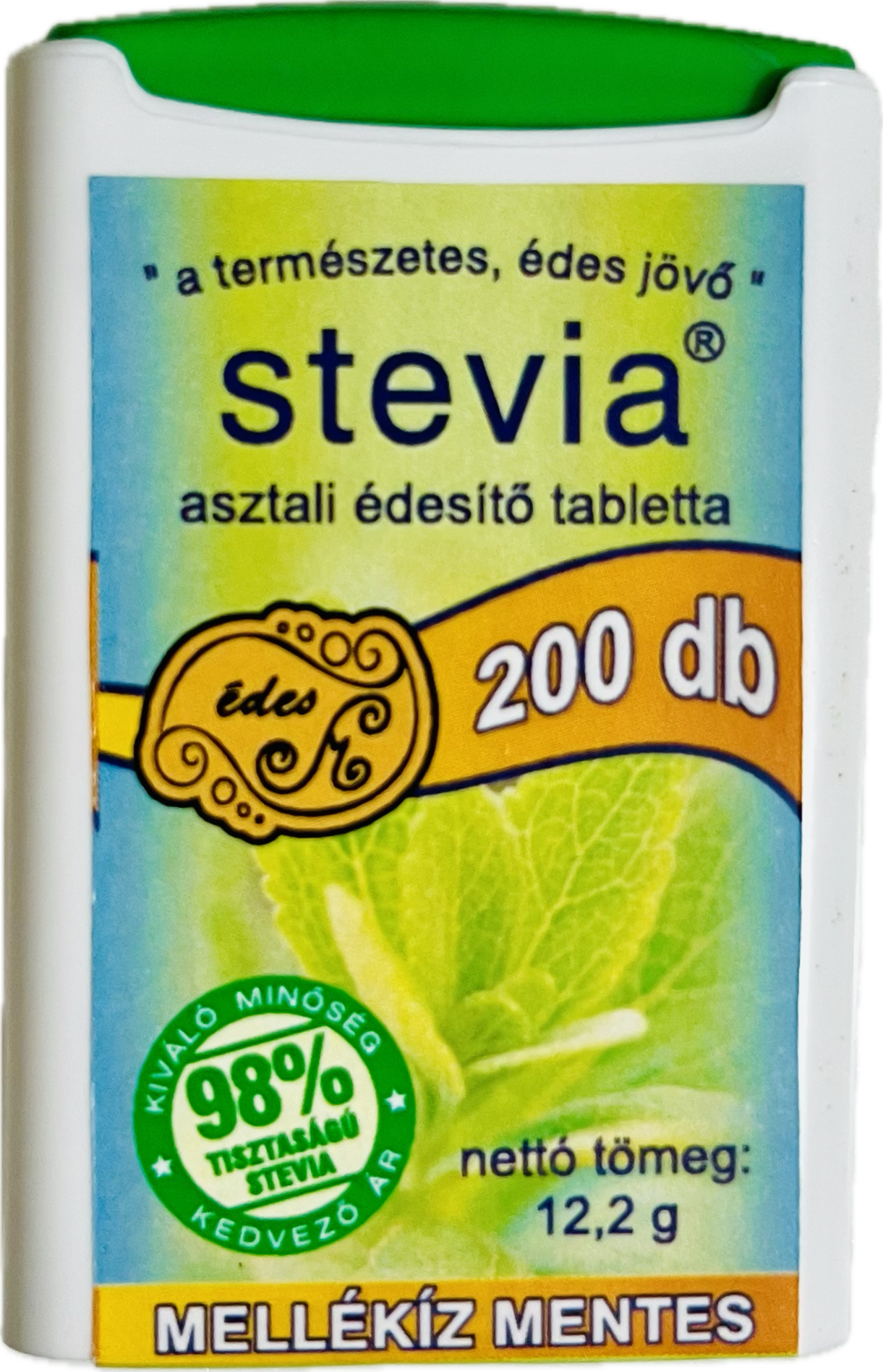 Stevia tabletta mellékíz mentes 200 db