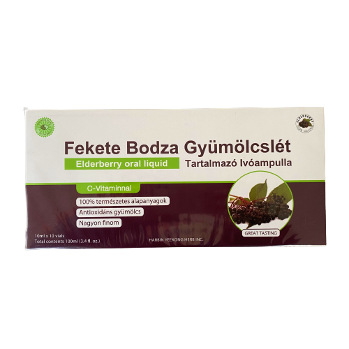 Sun Moon fekete bodza gyümölcslét tartalmazó ampulla 10x10ml 100 ml