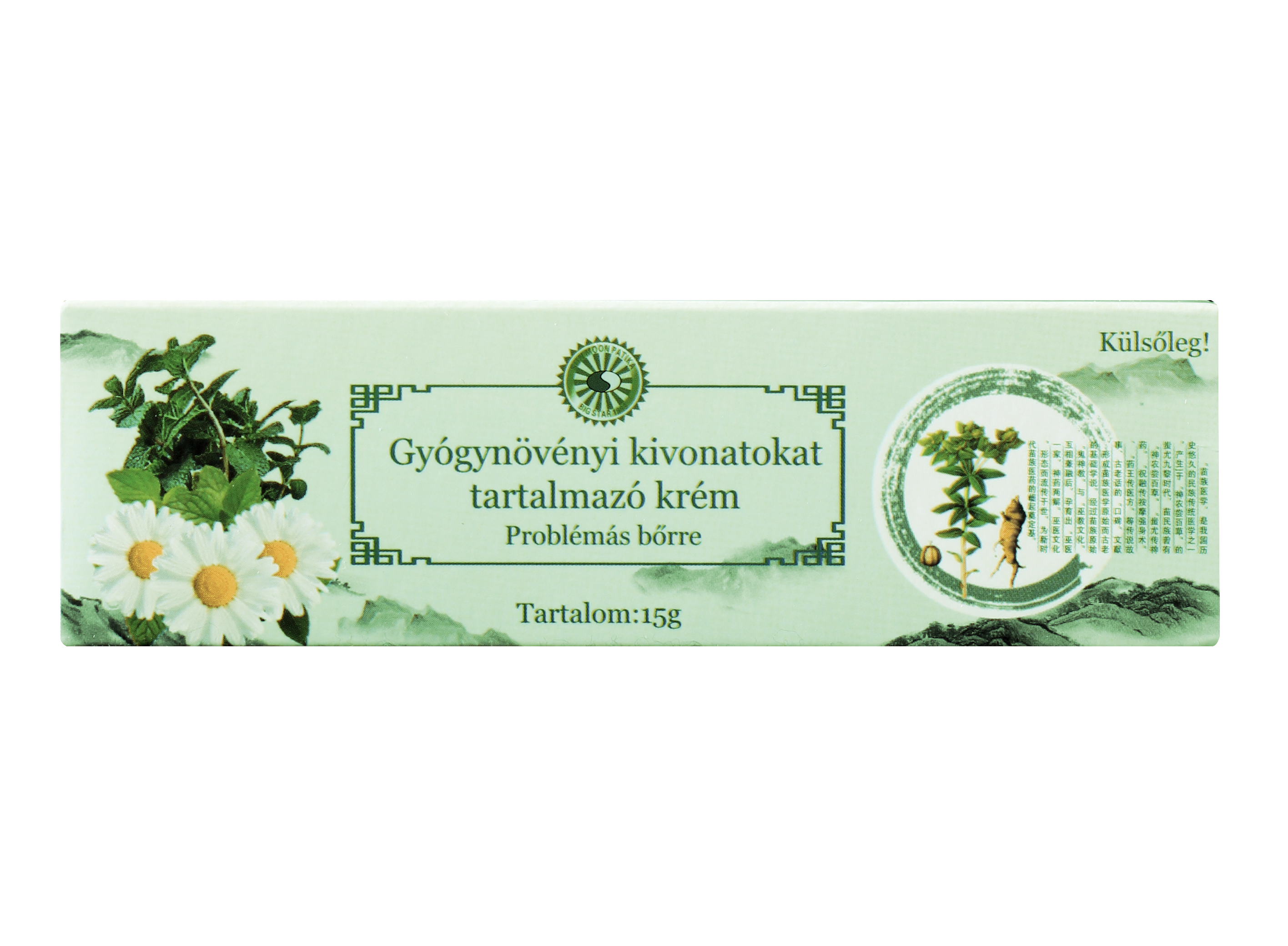 Sun Moon gyógynövényi kivonatokat tartalmazó kenőcs problémás bőrre 15 g