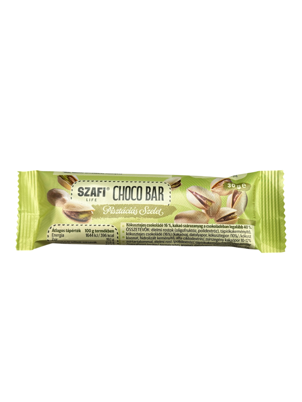 Szafi Life choco bar pisztáciás szelet gluténmentes 30 g