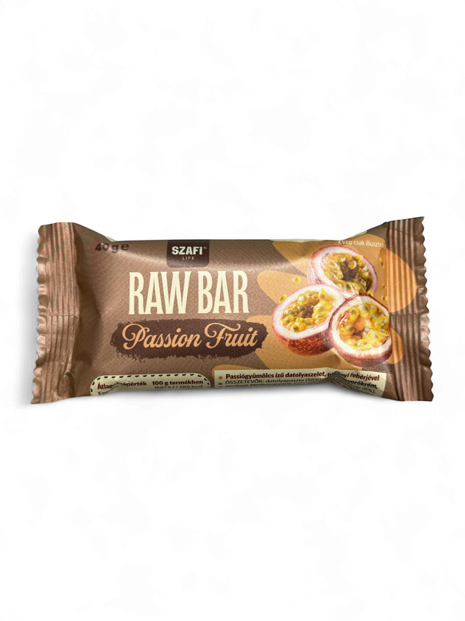 Szafi Life proteines raw bar passion fruit gluténmentes 40 g