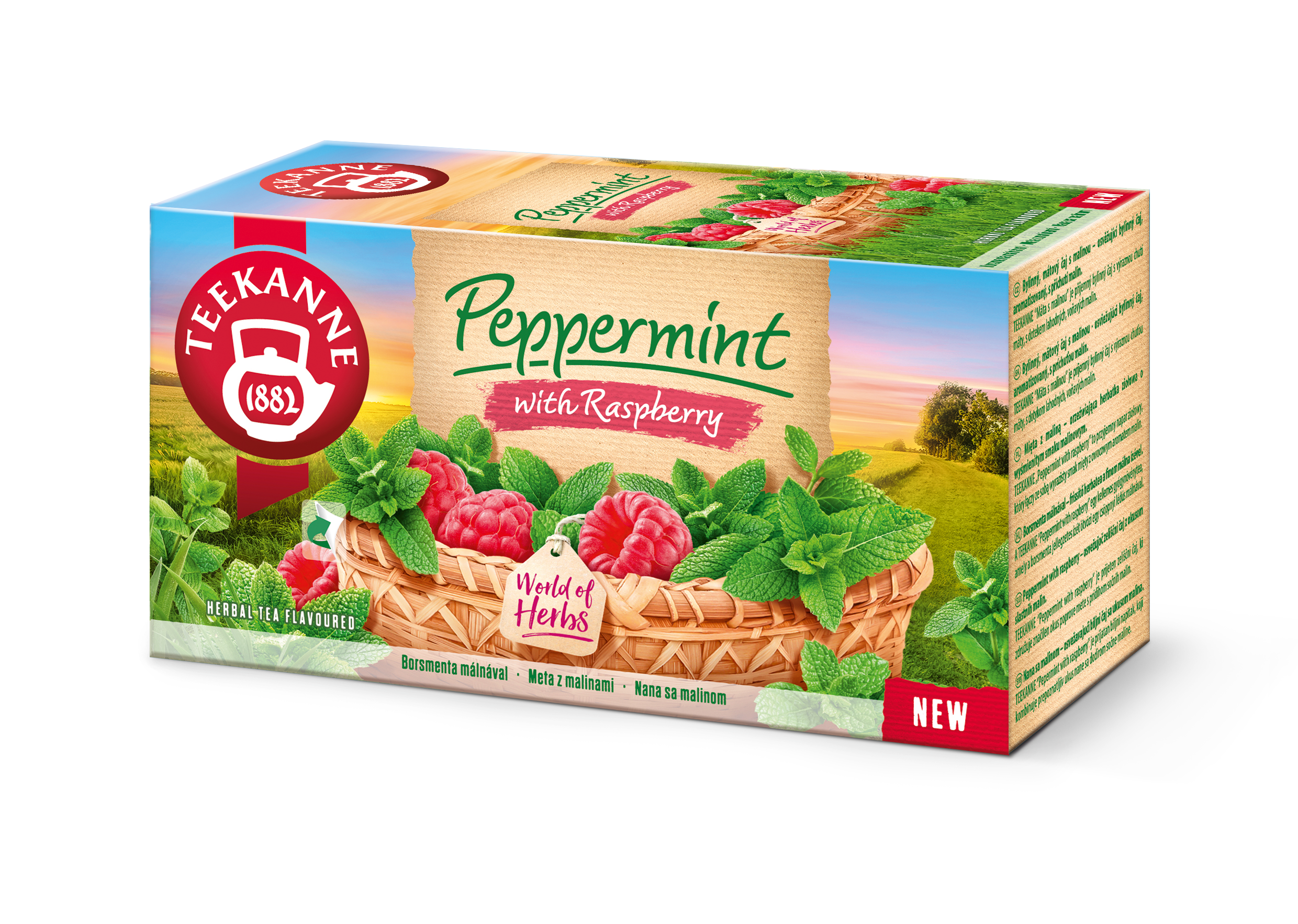 Teekanne málna ízű borsmenta tea 20x1,5g 30 g