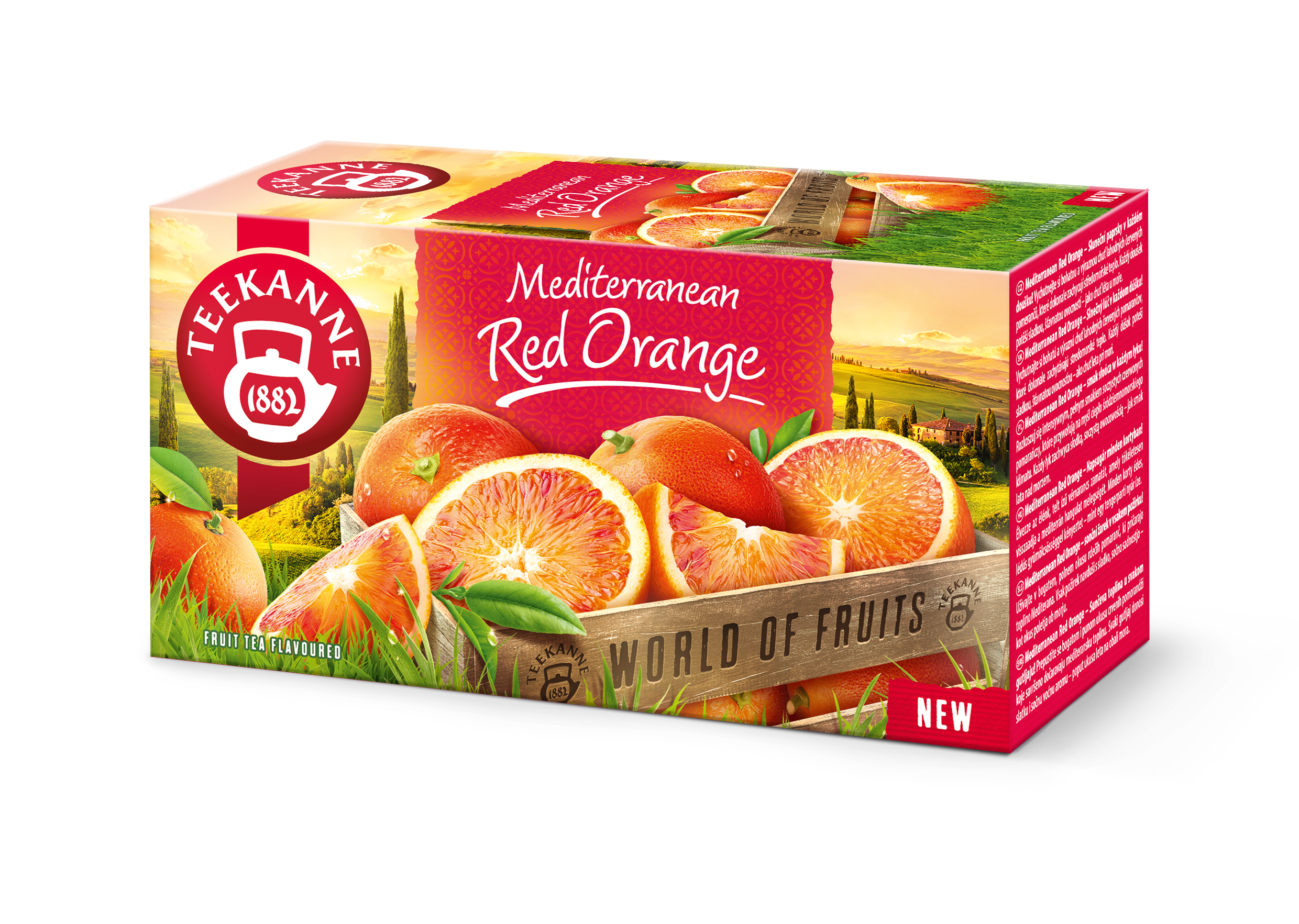 Teekanne mediterranean red orange vérnarancs gyümölcstea 40 g