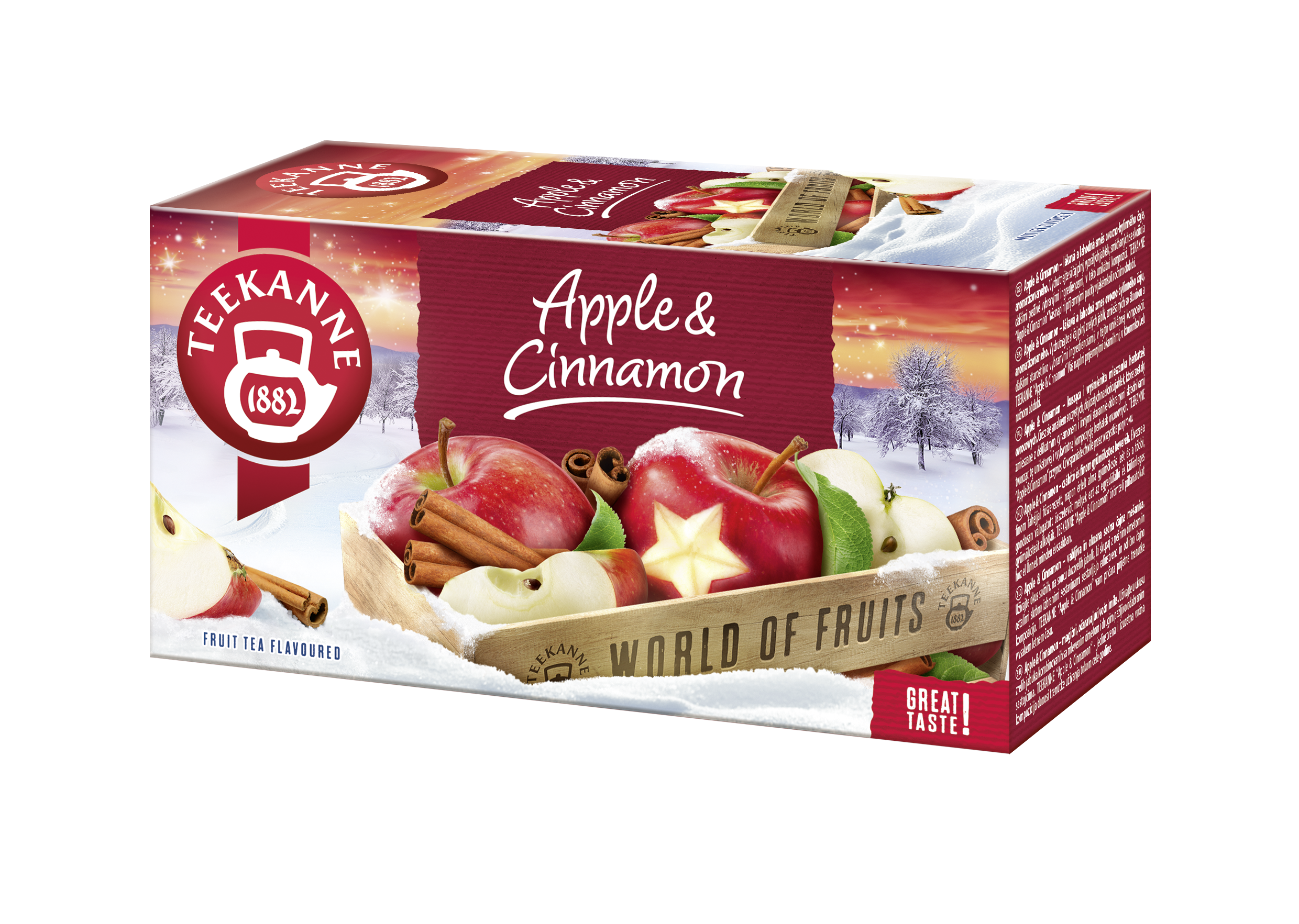Teekanne world of fruits almás fahéjas gyümölcstea 20x2,25g 45 g