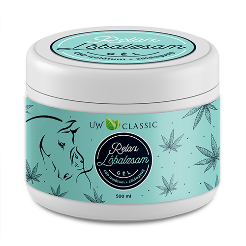 Uw classic lóbalzsam relax gél cbd-vel és zöldagyaggal 500 ml