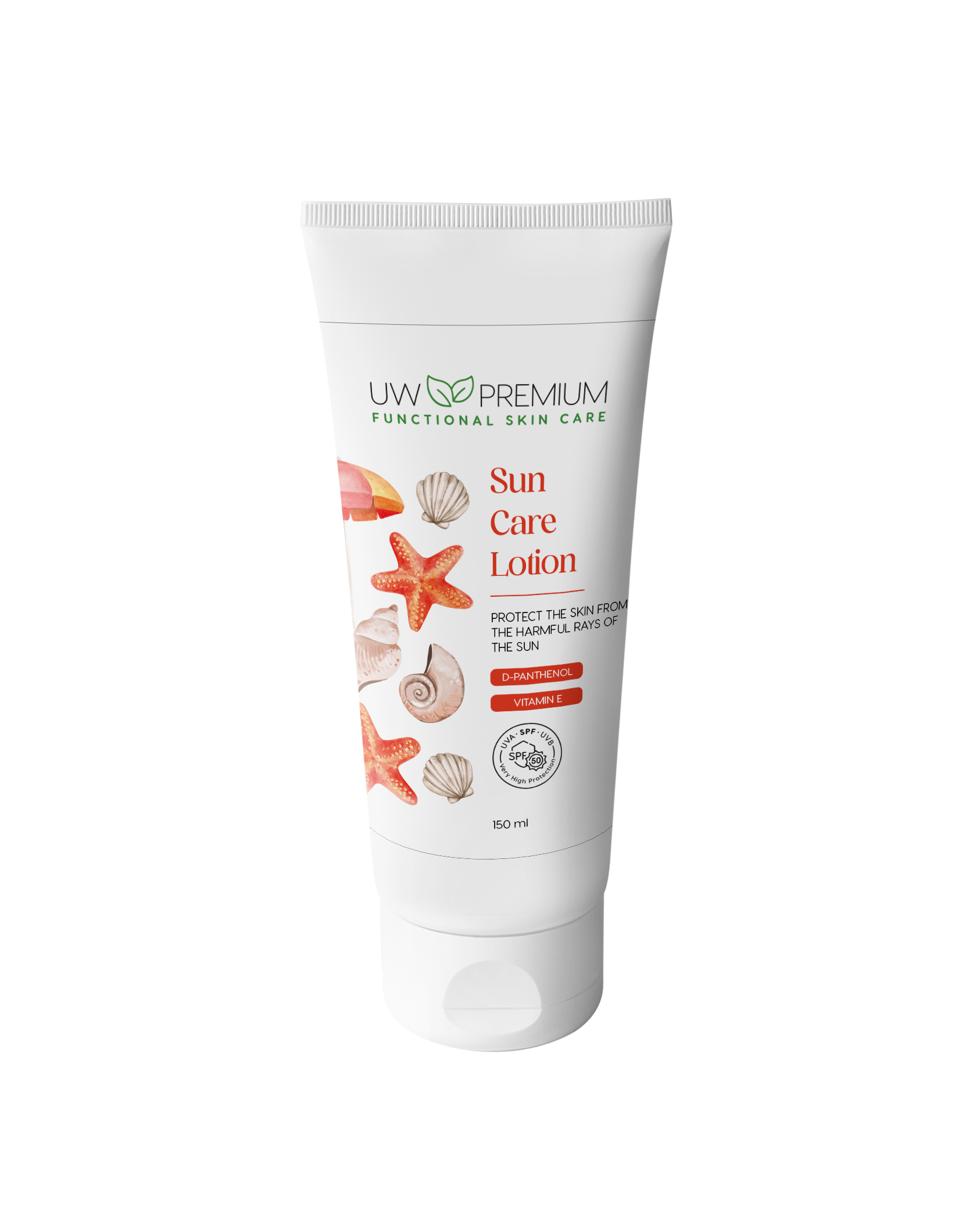 Uw premium sun care lotion spf50 150 ml