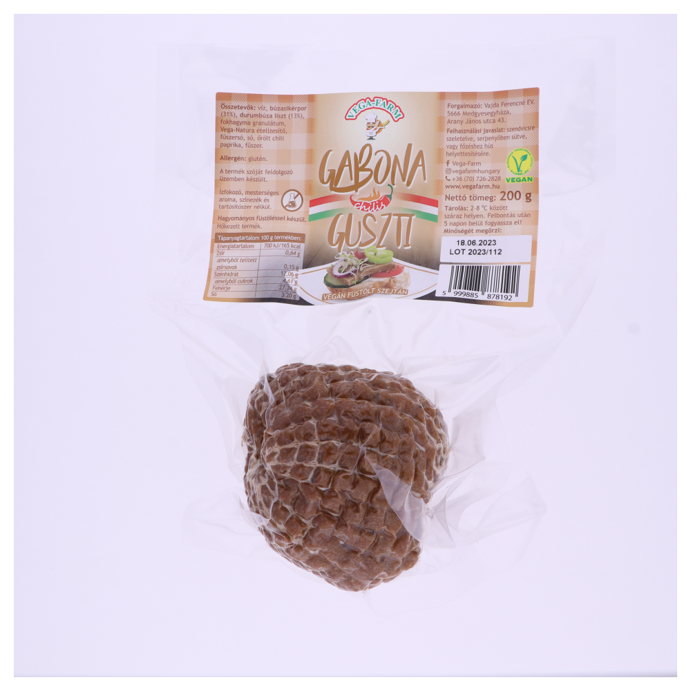 Vega Farm gabona guszti füstölt, chilis ízesítésű 200 g