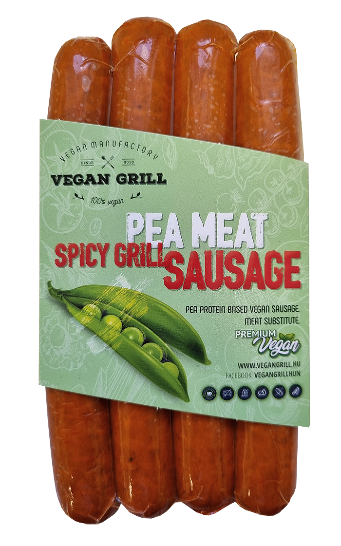 Vegán Grill pea meat pikáns grill bászka 300 g
