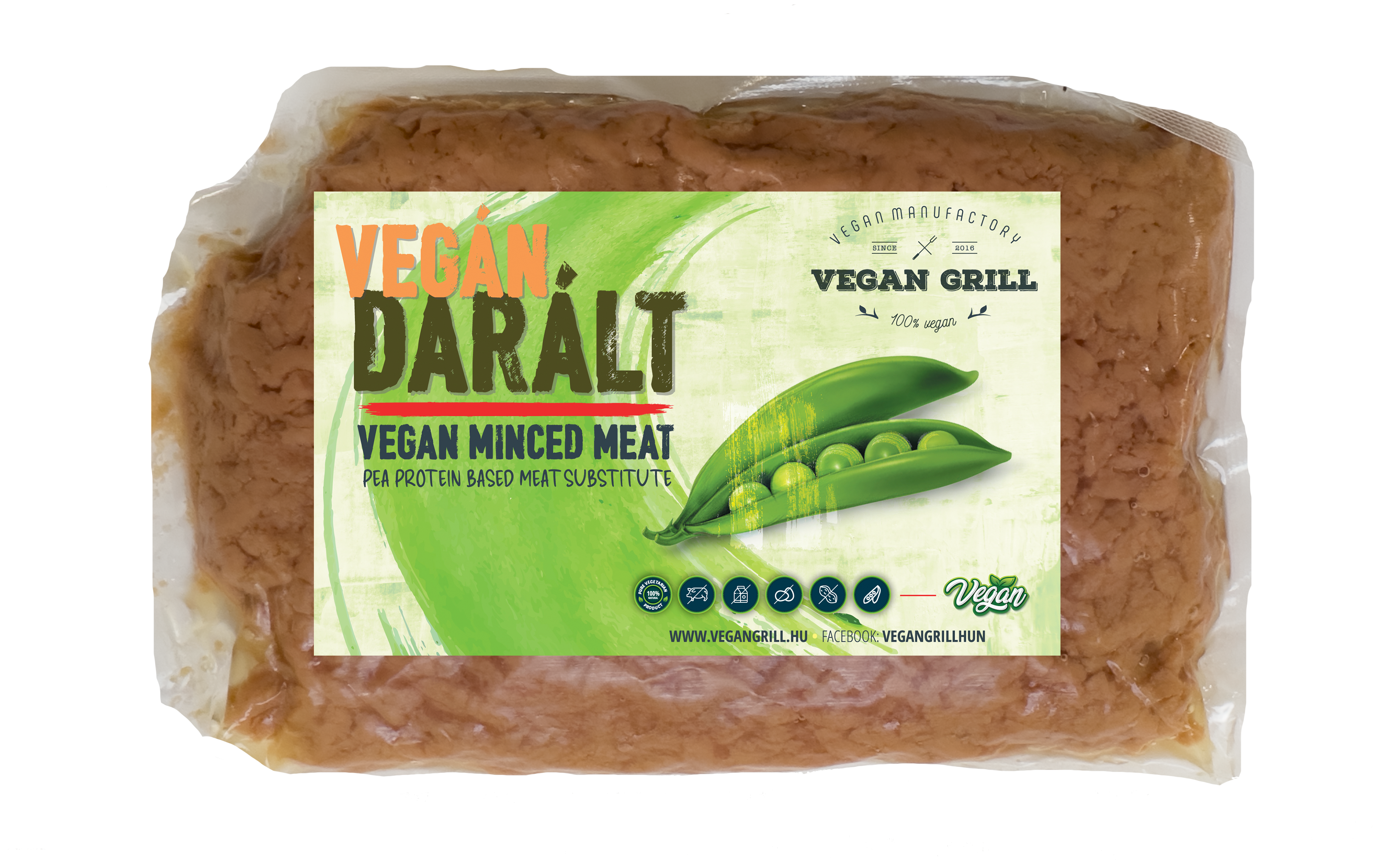Vegán Grill vegán darált borsófehérje alapú készítmény 300 g