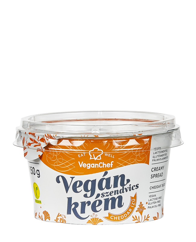 Veganchef kenhető növényi krém cheddar 150 g