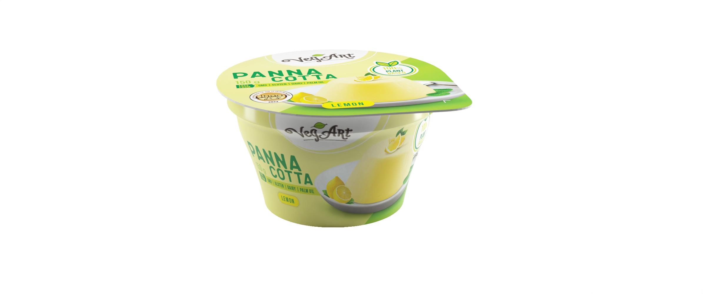 Vegart vegán panna cotta jellegű növényi desszert készítmény citrom 150 g (22512)