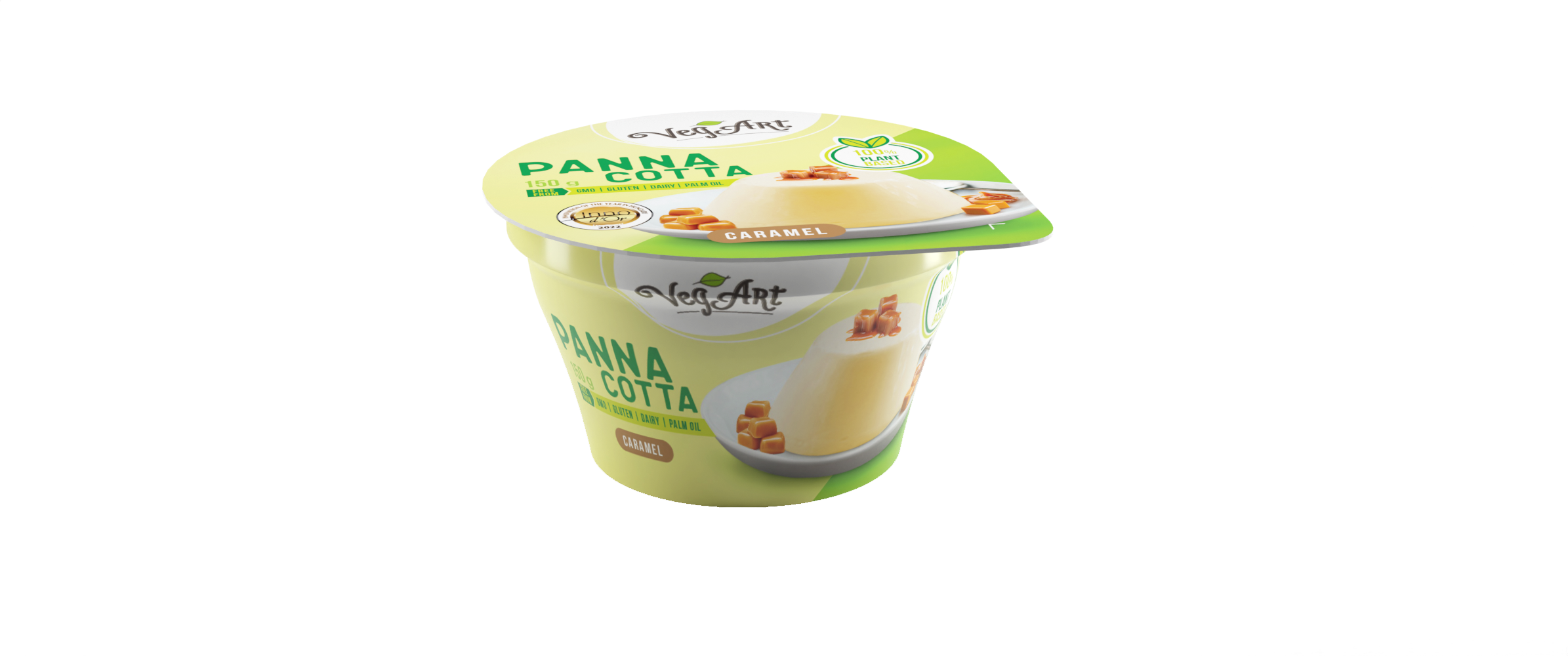 Vegart vegán panna cotta jellegű növényi desszert készítmény karamell 150 g (22511)