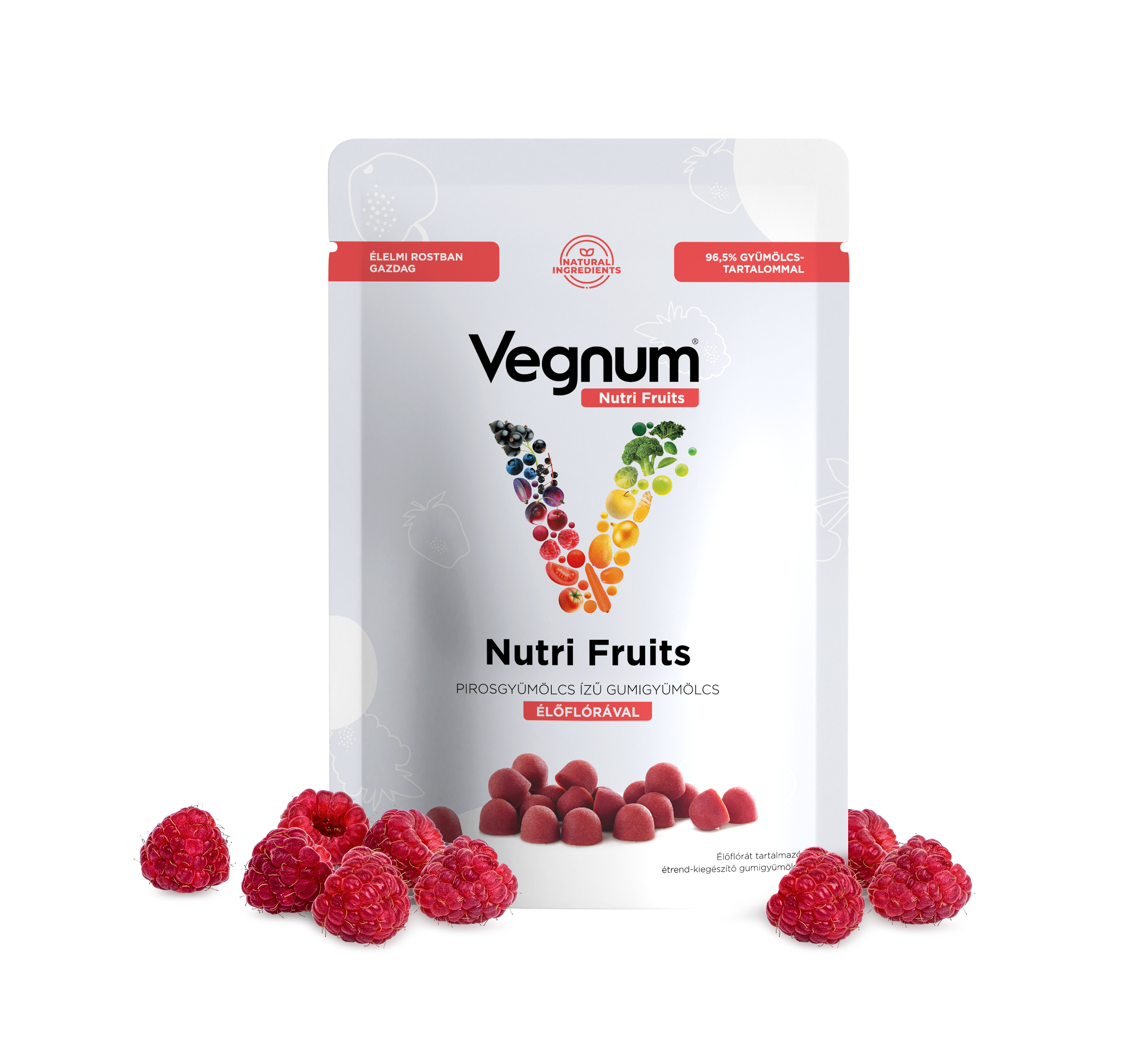 Vegnum nutrifruits élőflóra pirosgyümölcs 30 db