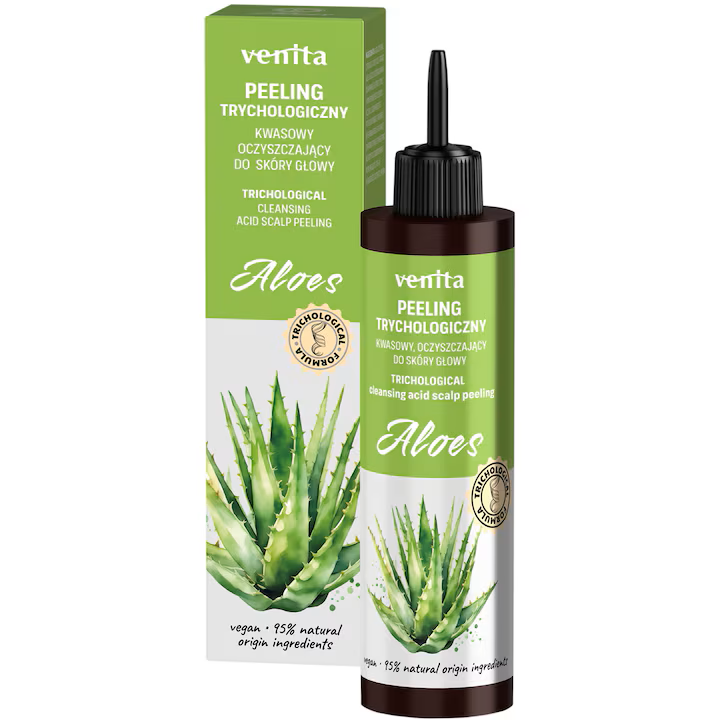 Venita trichológiás hajgyógyászati savas hámlasztó peeling fejbőrre aha-savval és aloe vera kivonattal 100 ml