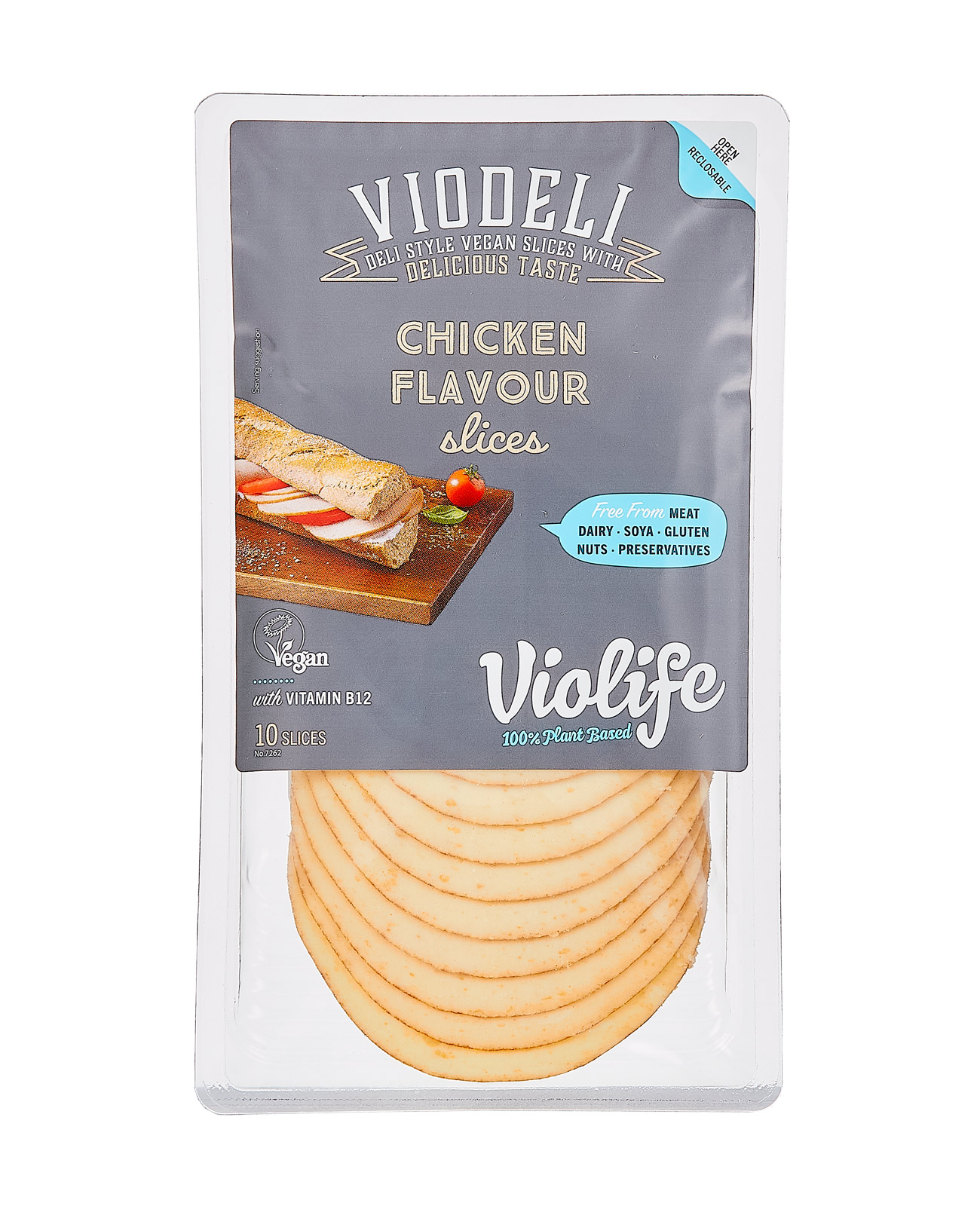 Viodeli növényi készítmény szeletelt csirke ízesítésű 100 g