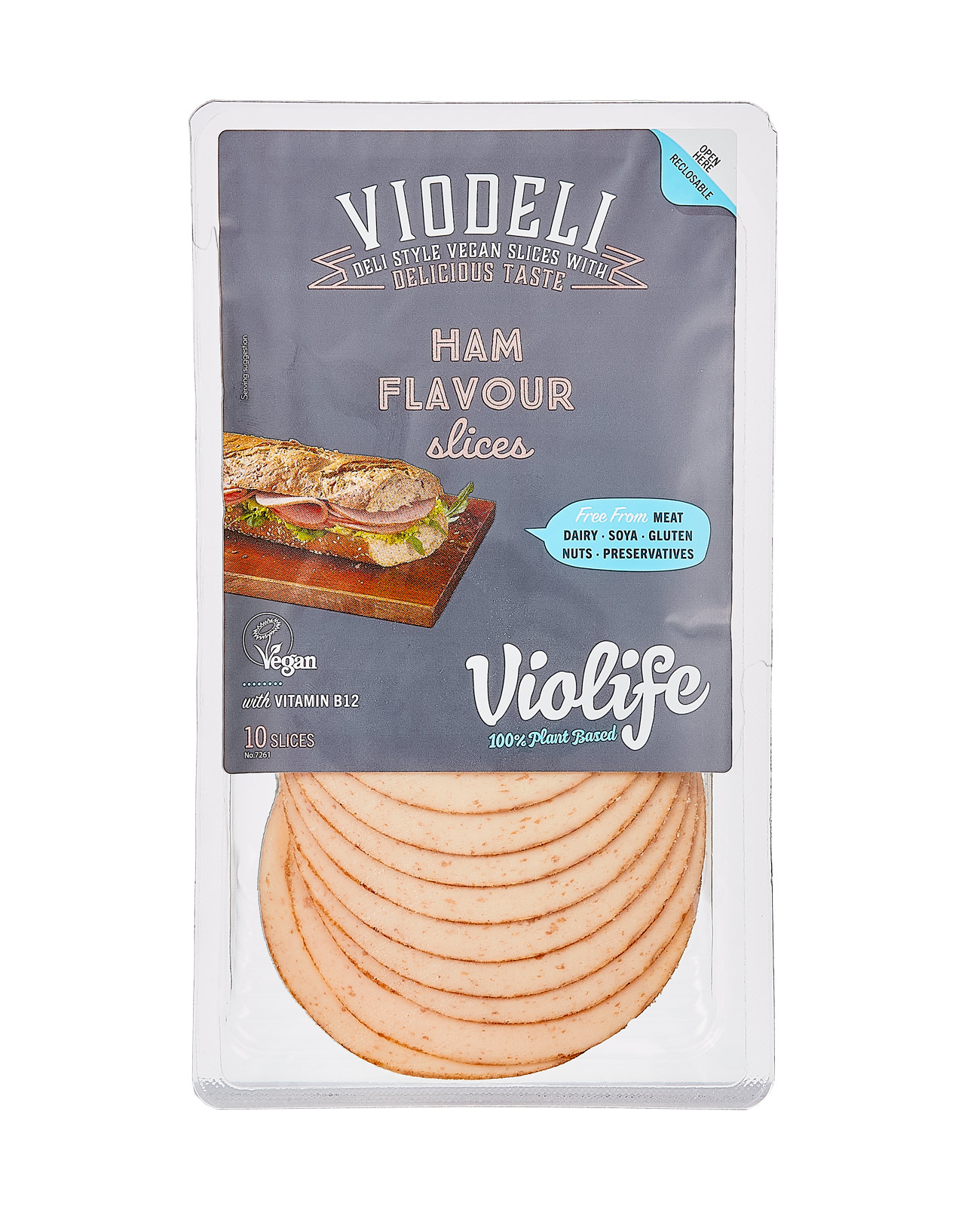 Viodeli növényi készítmény szeletelt sonka ízesítésű 100 g