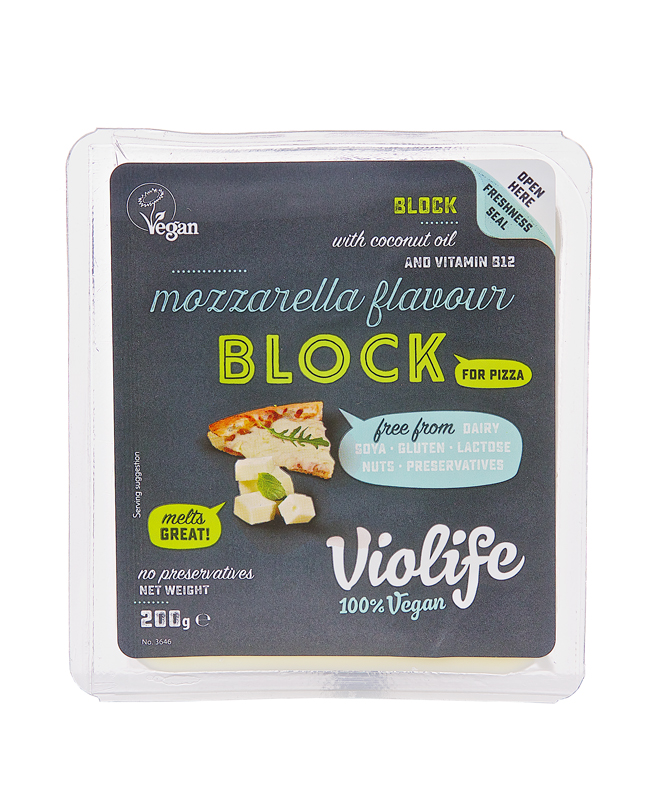 Violife növényi készítmény tömb pizzához olvadós mozzarella 200 g