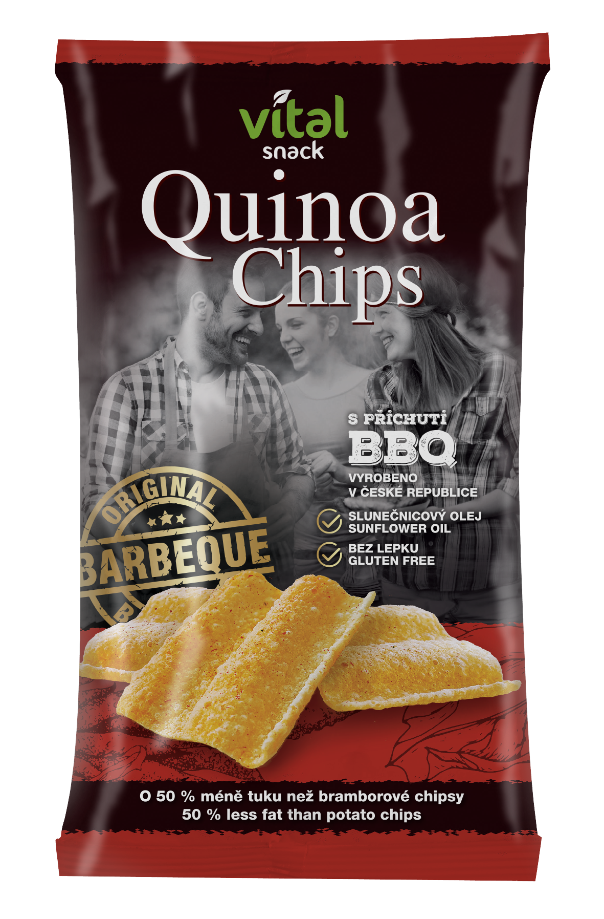 Vital Snack quinoa chips bbq ízű 60 g