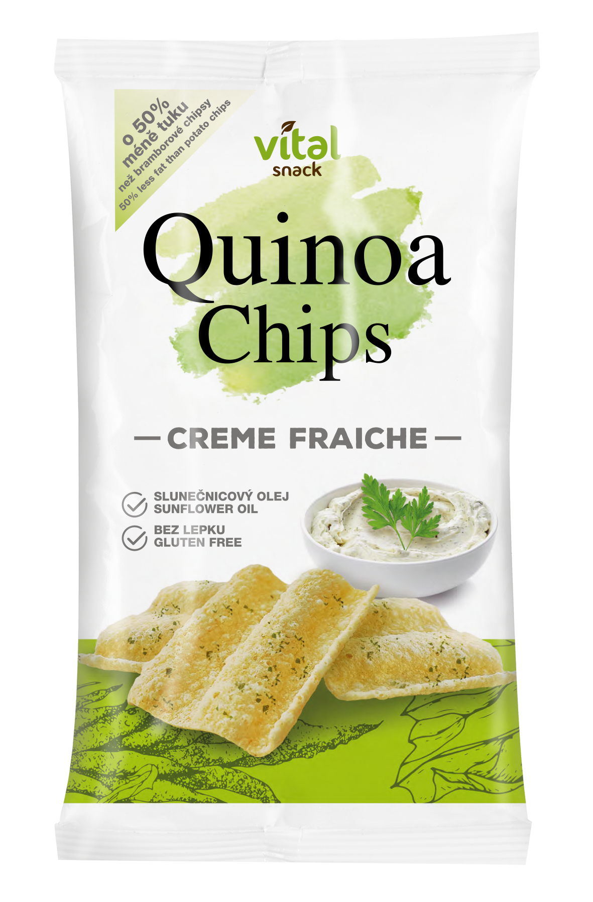 Vital Snack quinoa chips tejfölös ízű 60 g
