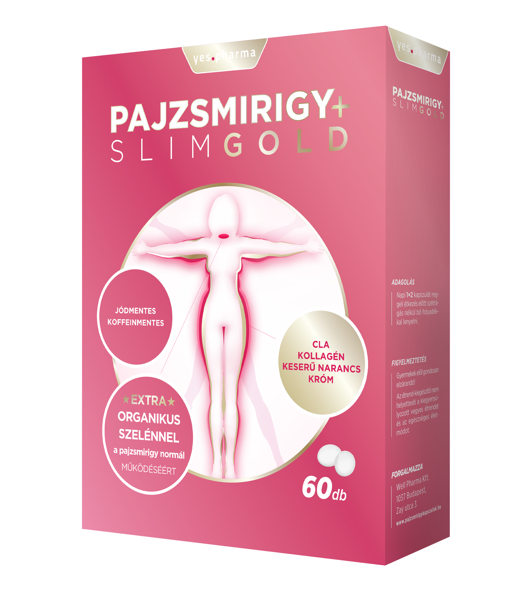 Yespharma pajzsmirigy+slim gold kapszula 60 db