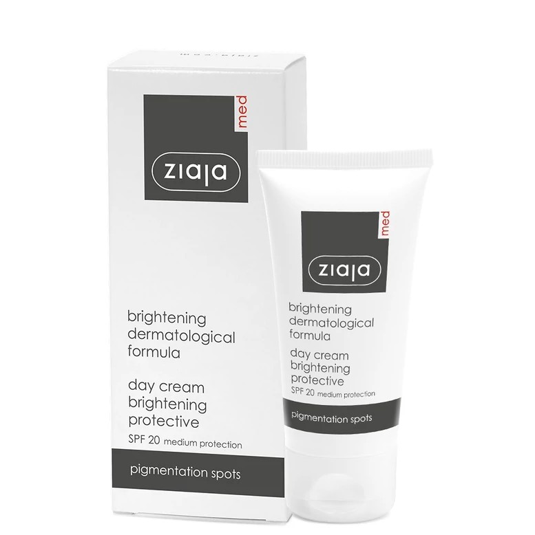 Ziaja Med világosító bőrvédő nappali krém, pigmentfoltos bőrre ff20 50 ml