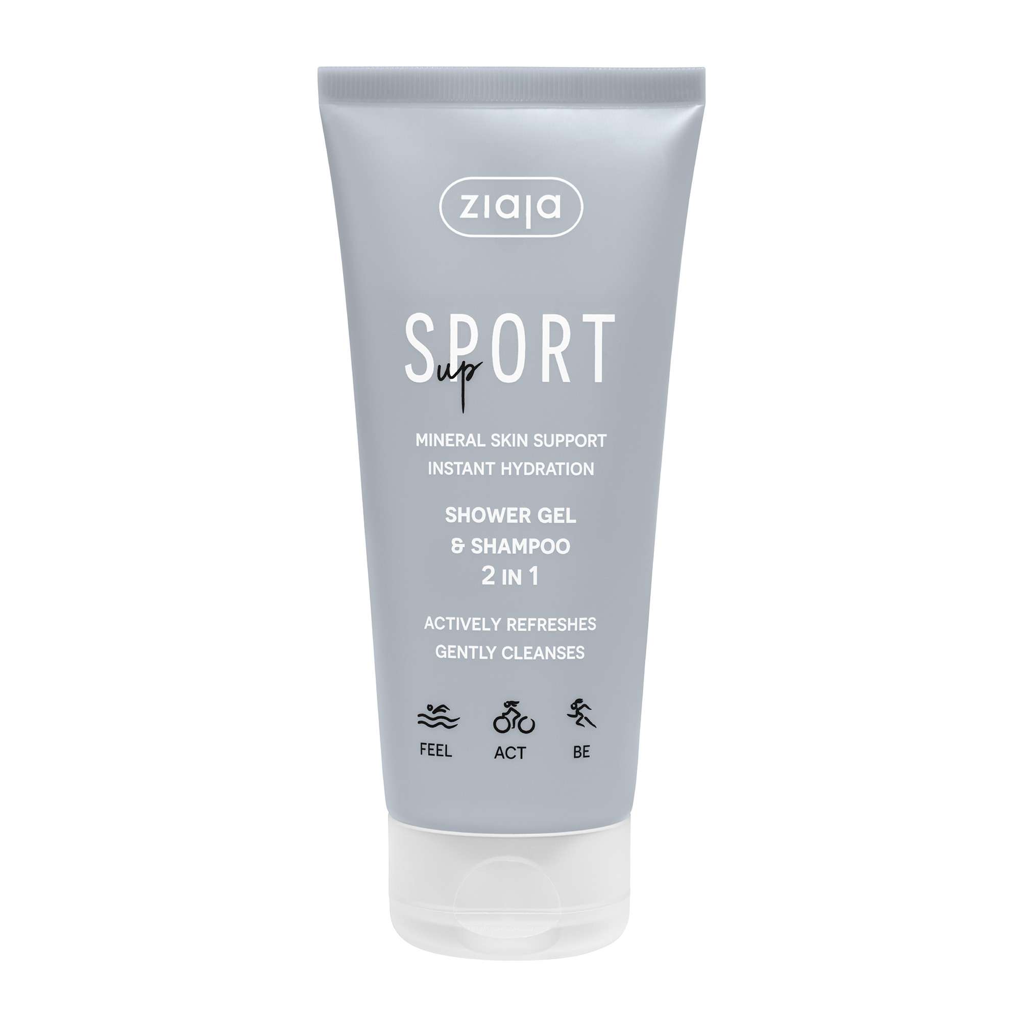 Ziaja sport tusfürdő gél és sampon 2in1 200 ml
