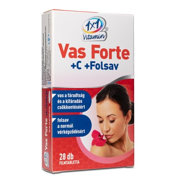 1x1 Vitamin Vas Forte + C + Folsav filmtabletta 28x