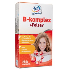 1x1 vitamin b-komplex+folsav étrend-kiegészítő ftbl bioperin 28 db