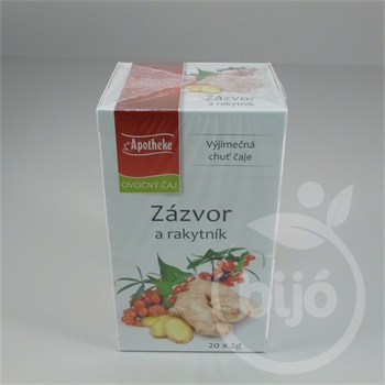 Apotheke gyömbér és homoktövis tea 20x2g 40 g