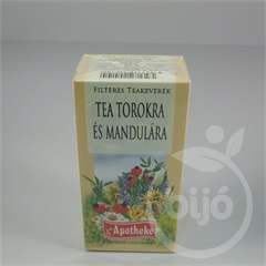Apotheke tea torokra és mandulára 20x1,5g 30 g