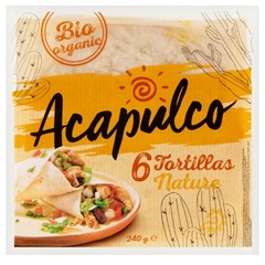 Acapulco bio lágy tortilla tészta 240 g
