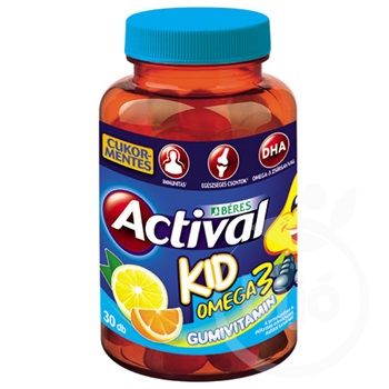Actival kid  omega-3 gumivitamin 30 db