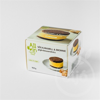 All in sós karamell & brownie jégkrémszendvics 160 g